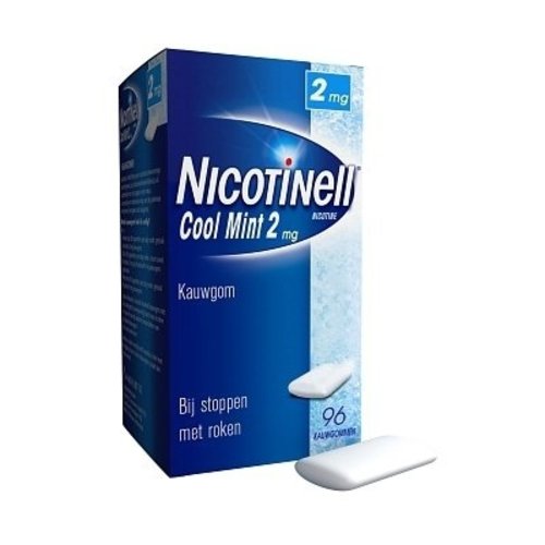 Nicotinell Nicotinell Kauwgom 2mg Mint - 96 Stuks Nicotinell Nicotinell Kauwgom 2mg Mint - 96 Stuks