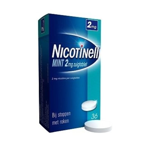 Nicotinell Nicotinell Zuigtablet 2mg Mint - 36 Tabletten Nicotinell Nicotinell Zuigtablet 2mg Mint - 36 Tabletten