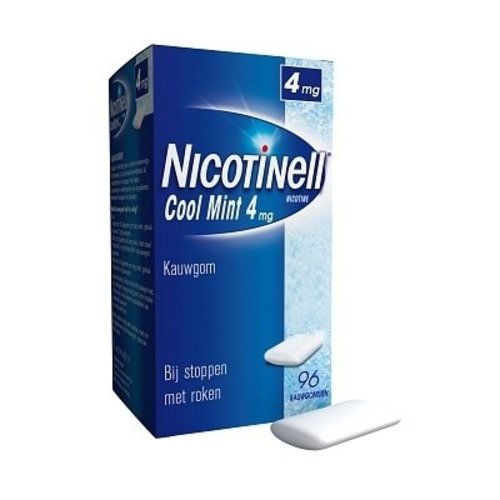 Nicotinell Nicotinell Kauwgom 4mg Mint - 96 Stuks