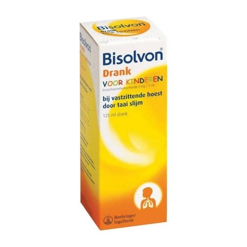 Bisolvon Bisolvon Elixer Kind 4 Mg/5m - 125 Ml Bisolvon Bisolvon Elixer Kind 4 Mg/5m - 125 Ml
