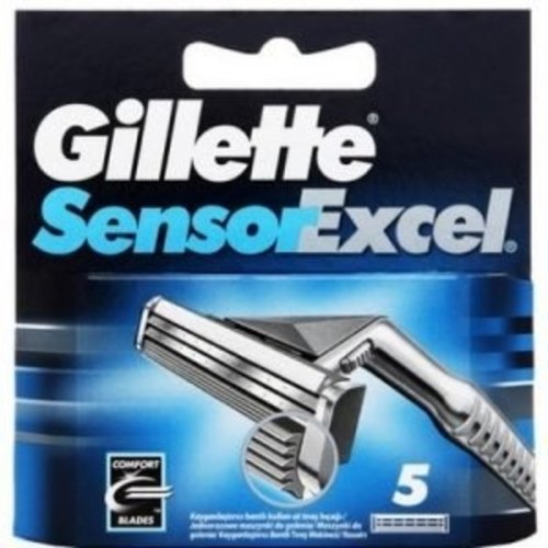 Gillette Gillette Sensor Excel Mesjes - 5 Stuks Gillette Gillette Sensor Excel Mesjes - 5 Stuks