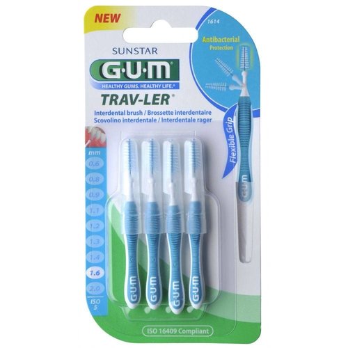 Gum Gum Ragers Trav-Ler Blauw 1.6mm 1614 Gum Gum Ragers Trav-Ler Blauw 1.6mm 1614