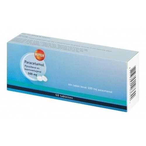 Roter Roter Paracetamol 500mg - 50 Tabletten Roter Roter Paracetamol 500mg - 50 Tabletten