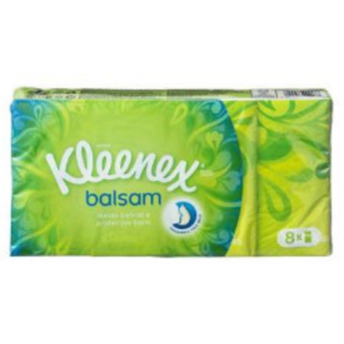 Kleenex Kleenex Zakdoek Balsam - 8 Stuks Kleenex Kleenex Zakdoek Balsam - 8 Stuks