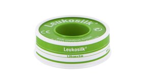 Leukosilk Leukosilk 1,25cm X 5 Mtr 1 Stuks