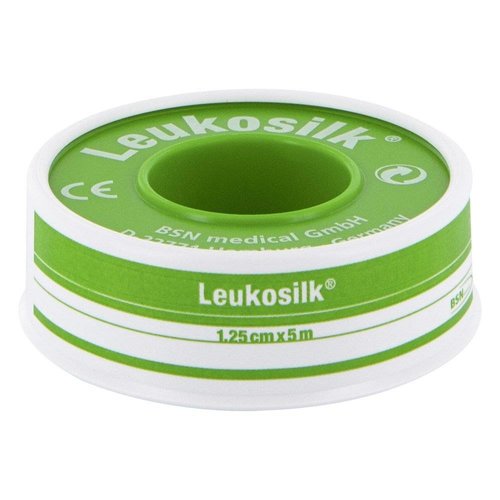 Leukosilk Leukosilk 1,25cm X 5 Mtr 1 Stuks Leukosilk Leukosilk 1,25cm X 5 Mtr 1 Stuks