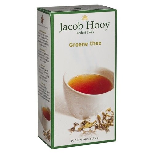 Jacob Hooy Jacob Hooy Groene Thee Builtjes - 20 Zakjes Jacob Hooy Jacob Hooy Groene Thee Builtjes - 20 Zakjes