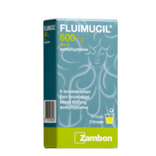 Fluimucil Fluimucil Bruis 600mg - 6 Tabletten Fluimucil Fluimucil Bruis 600mg - 6 Tabletten