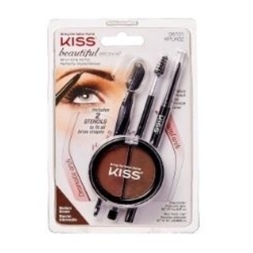 Kiss Kiss Brow Kit Medium Bruin Kiss Kiss Brow Kit Medium Bruin
