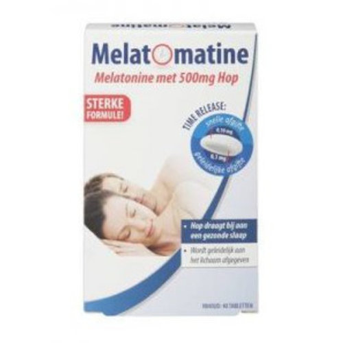 Melatomatine Melatomatine Time Release Hop - 40 Stuks Melatomatine Melatomatine Time Release Hop - 40 Stuks