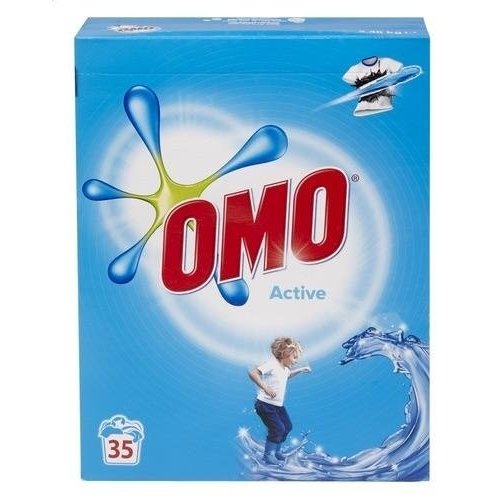 Omo Omo Waspoeder Active Witte Was - 2.45 Kg Omo Omo Waspoeder Active Witte Was - 2.45 Kg