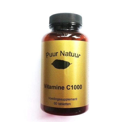 Puur Natuur Puur Natuur Vitamine C 1000 Mg - 60 Tabletten Puur Natuur Puur Natuur Vitamine C 1000 Mg - 60 Tabletten
