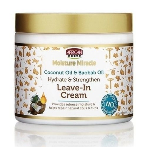 African Pride African Pride Moisture Miracle Coconut Oil & Baobab Oil Leave In Conditioner 425 Ml African Pride African Pride Moisture Miracle Coconut Oil & Baobab Oil Leave In Conditioner 425 Ml