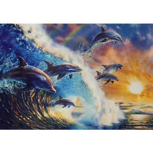 Diamond Painting Dolfijnen in Zee J0290 30 cm x 40 cm Diamond Painting Dolfijnen in Zee J0290 30 cm x 40 cm