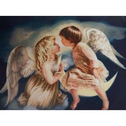 Diamond Painting 2 Engeltjes H372 40 cm x 50 cm Diamond Painting 2 Engeltjes H372 40 cm x 50 cm
