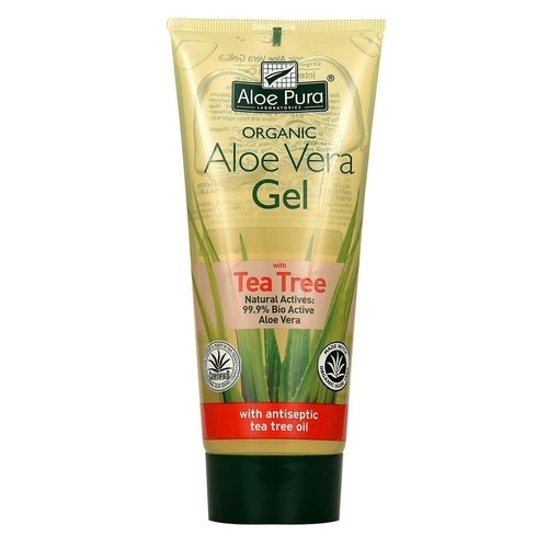 Aloe pura Aloe Pura Organic Aloe Vera Gel With Tea Tree 200 Ml Aloe pura Aloe Pura Organic Aloe Vera Gel With Tea Tree 200 Ml