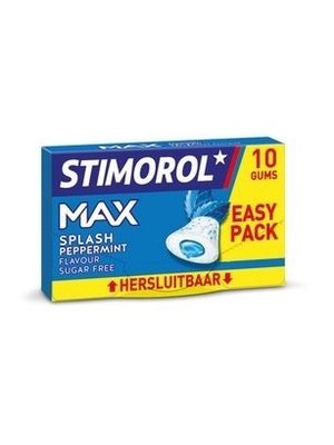 Stimorol Stimorol Max Splash Pepermunt  10 Gums
