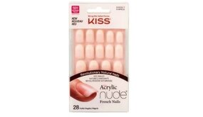 Kiss Kiss Acryl Natural Kunst Nagels Nude Ovaal 28 Stuks