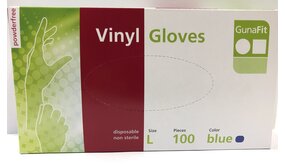 Lifetime Handschoenen vinyl blauw 100 stuks Maat XL