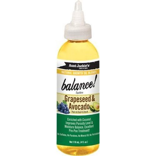 Aunt Jackie's Aunt Jackie's Balance Grapeseed & Avocado Olie 118 Ml Aunt Jackie's Aunt Jackie's Balance Grapeseed & Avocado Olie 118 Ml