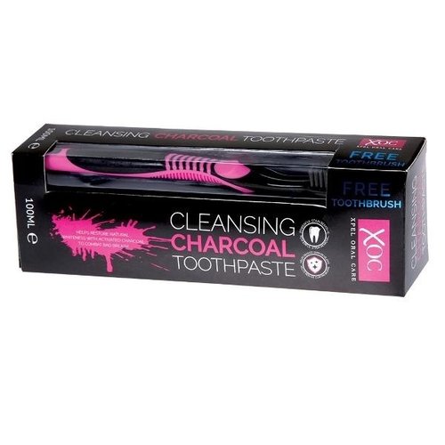 Xoc Xoc Tandpasta - Charcoal+Tandenborstel 100 Ml Xoc Xoc Tandpasta - Charcoal+Tandenborstel 100 Ml