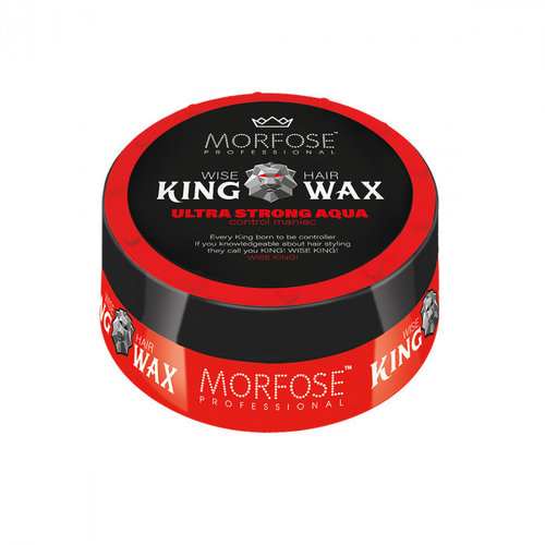 Morfose Morfose King Wax - Ultra Strong Aqua Rood 175 Ml Morfose Morfose King Wax - Ultra Strong Aqua Rood 175 Ml