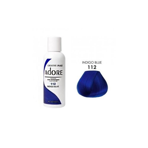 Adore Adore Semi-Permanent Hair Color - Indigo Blue 112 118 Ml Adore Adore Semi-Permanent Hair Color - Indigo Blue 112 118 Ml