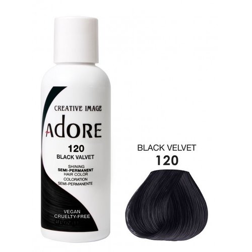 Adore Adore Semi-Permanent Hair Color - Black Velvet 120 118ml Adore Adore Semi-Permanent Hair Color - Black Velvet 120 118ml