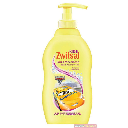 Zwitsal Zwitsal Bad & Douchecreme - Cars 400 Ml Zwitsal Zwitsal Bad & Douchecreme - Cars 400 Ml