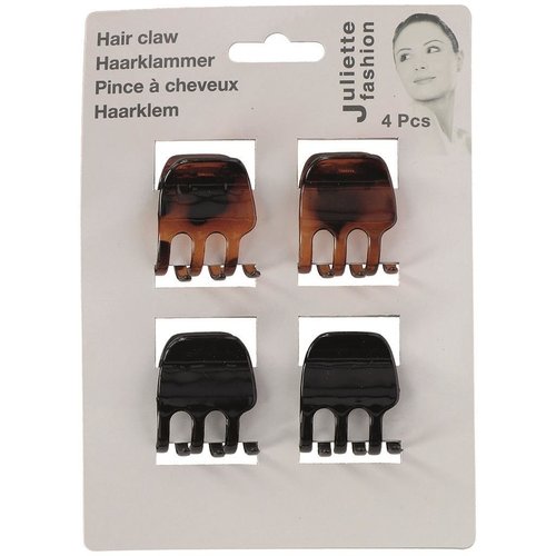 Lifetime Haarklemmen 3x3,5x3cm - 4 Stuks Lifetime Haarklemmen 3x3,5x3cm - 4 Stuks