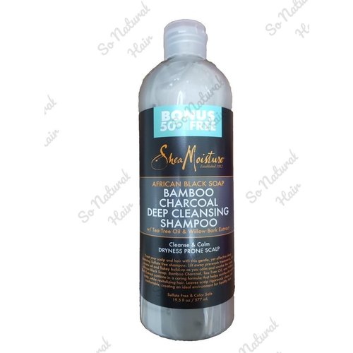 Shea Moisture Shea Moisture African Black Soap - Bamboo Charcoal Deep Cleansing Shampoo 577ml Shea Moisture Shea Moisture African Black Soap - Bamboo Charcoal Deep Cleansing Shampoo 577ml