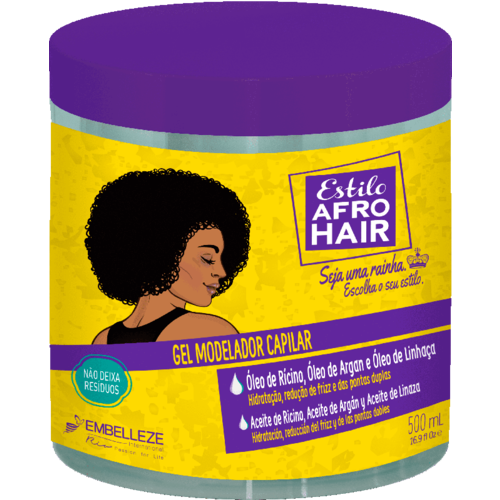 Novex Novex Embelleze Afro Hair - Styling Gel 500ml Novex Novex Embelleze Afro Hair - Styling Gel 500ml
