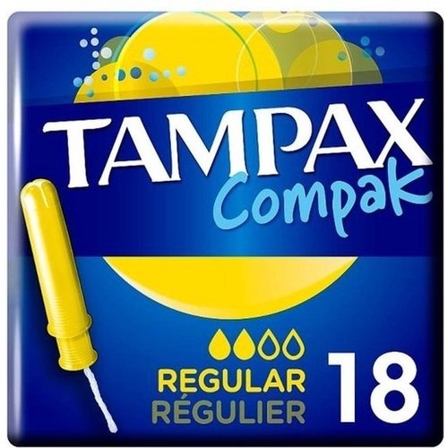 Tampax Tampax Tampons - Compak Regular 18 Stuks Tampax Tampax Tampons - Compak Regular 18 Stuks
