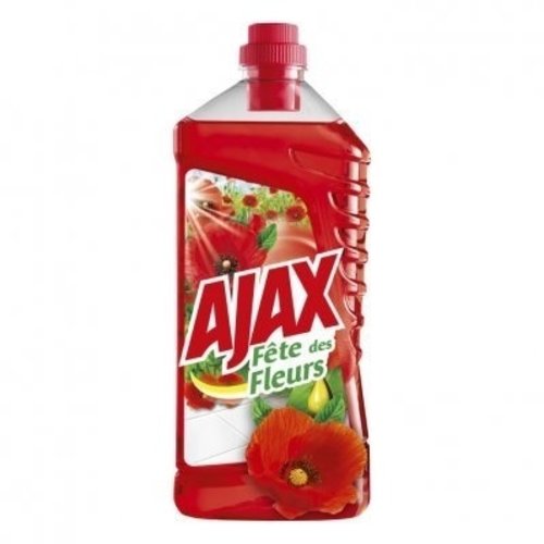 Ajax Ajax Allesreiniger - Klaprozenveld 1,25 Liter Ajax Ajax Allesreiniger - Klaprozenveld 1,25 Liter