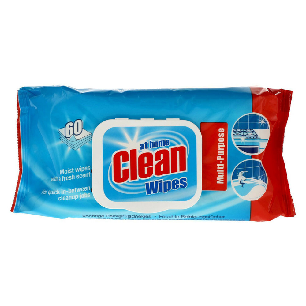 Ontsmetting: At Home Clean Hygienische Doekjes - 60 stuks