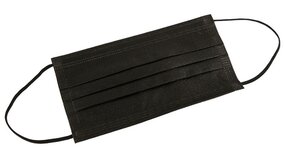 50x Mondmaskers - Zwart 3 Laags 50x Mondmaskers - Zwart 3 Laags