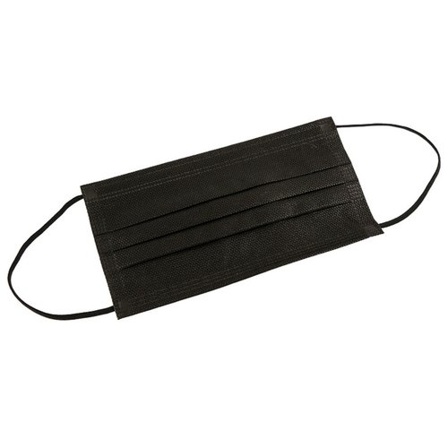 50x Mondmaskers - Zwart 3 Laags 50x Mondmaskers - Zwart 3 Laags