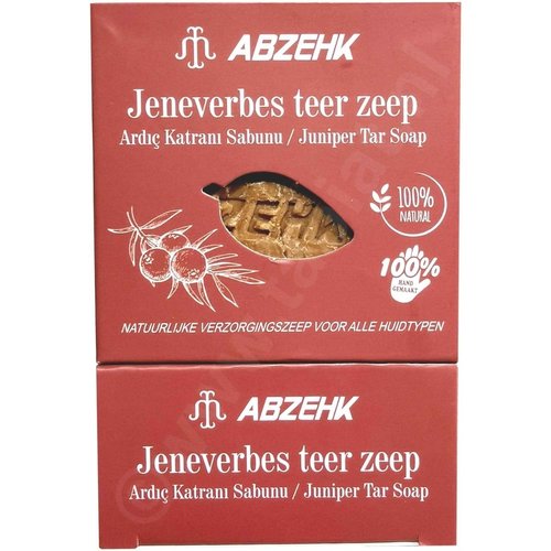 Abzehk Abzehk Zeep - Jeneverbes Teer 150gr Abzehk Abzehk Zeep - Jeneverbes Teer 150gr