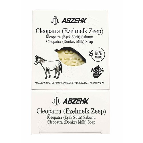 Abzehk Abzehk Zeep - Cleopatra Ezelmelk 150gr Abzehk Abzehk Zeep - Cleopatra Ezelmelk 150gr