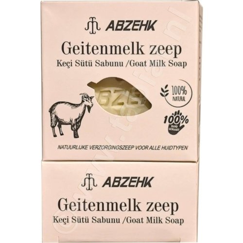 Abzehk Abzehk Zeep - Geitenmelk 150gr Abzehk Abzehk Zeep - Geitenmelk 150gr