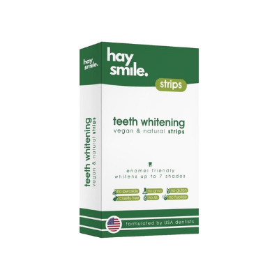 Haysmile - Tandenbleek Strips Whitening Strips 14 Behandelingen Aardbei & Houtskool 28 Strips