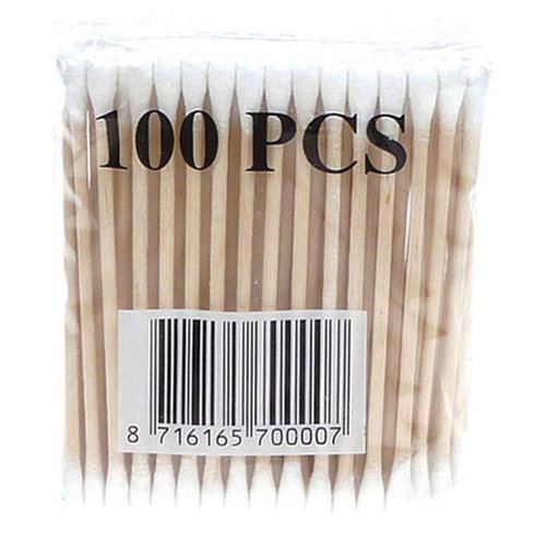 Wattenstaafjes Wattenstaafjes Hout - 100 Stuks Wattenstaafjes Wattenstaafjes Hout - 100 Stuks