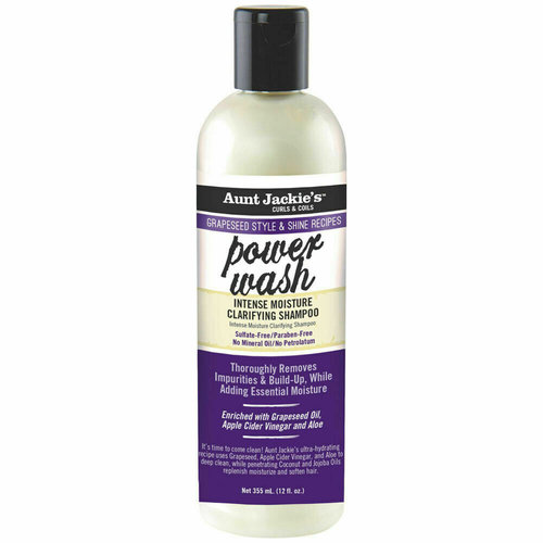 Aunt Jackie's Aunt Jackies's Grapeseed Style Clarifying Shampoo - Power Wash Intense Moisture 355ml Aunt Jackie's Aunt Jackies's Grapeseed Style Clarifying Shampoo - Power Wash Intense Moisture 355ml