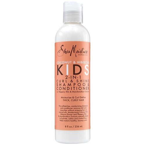 Shea Moisture Shea Moisture Coconut & Hibiscus Kids 2-In-1 Curl & Shine Shampoo & Conditioner - 236ml Shea Moisture Shea Moisture Coconut & Hibiscus Kids 2-In-1 Curl & Shine Shampoo & Conditioner - 236ml