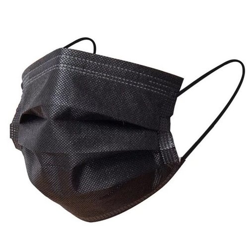 50x Mondmaskers - Zwart 3 Laags 50x Mondmaskers - Zwart 3 Laags