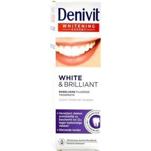 Denivit Denivit Tandpasta - White & Brilliant 50ml Denivit Denivit Tandpasta - White & Brilliant 50ml