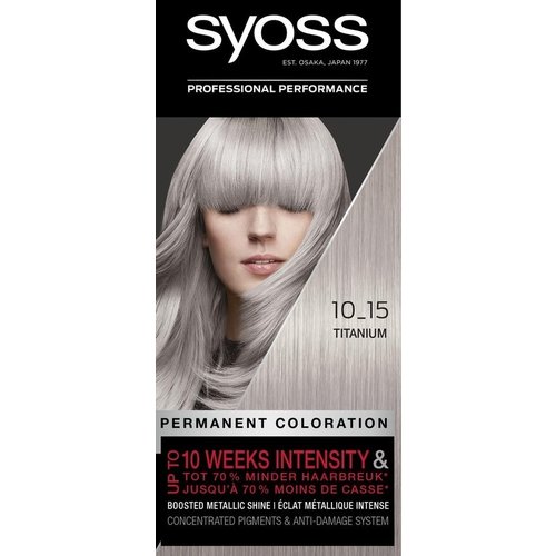 Syoss Syoss Haarverf - Titanium 10-15 Syoss Syoss Haarverf - Titanium 10-15
