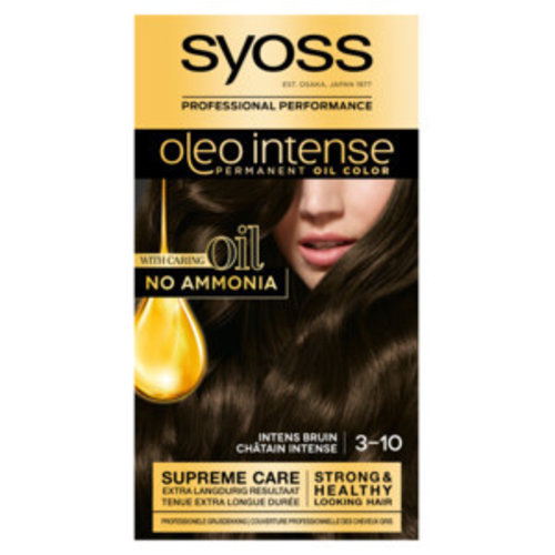 Syoss Syoss Oleo Intense Haarverf - Intens Bruin 3-10 Syoss Syoss Oleo Intense Haarverf - Intens Bruin 3-10