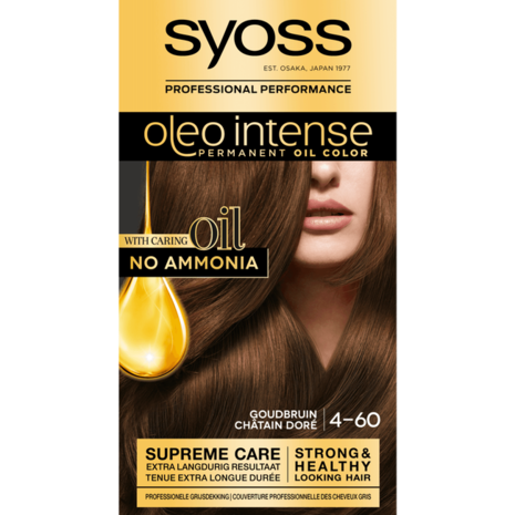 Syoss Syoss Oleo Intense Haarverf - Goudbruin 4-60 Syoss Syoss Oleo Intense Haarverf - Goudbruin 4-60