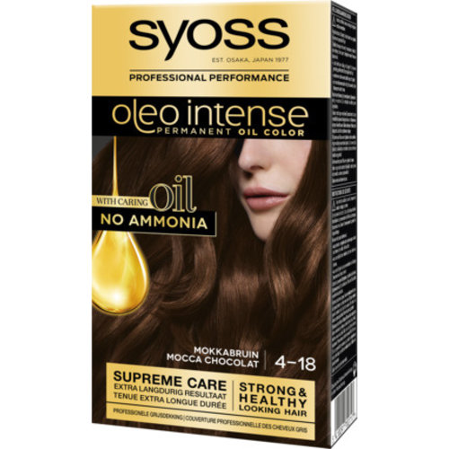 Syoss Syoss Oleo Intense Haarverf - Mokkabruin 4-18 Syoss Syoss Oleo Intense Haarverf - Mokkabruin 4-18